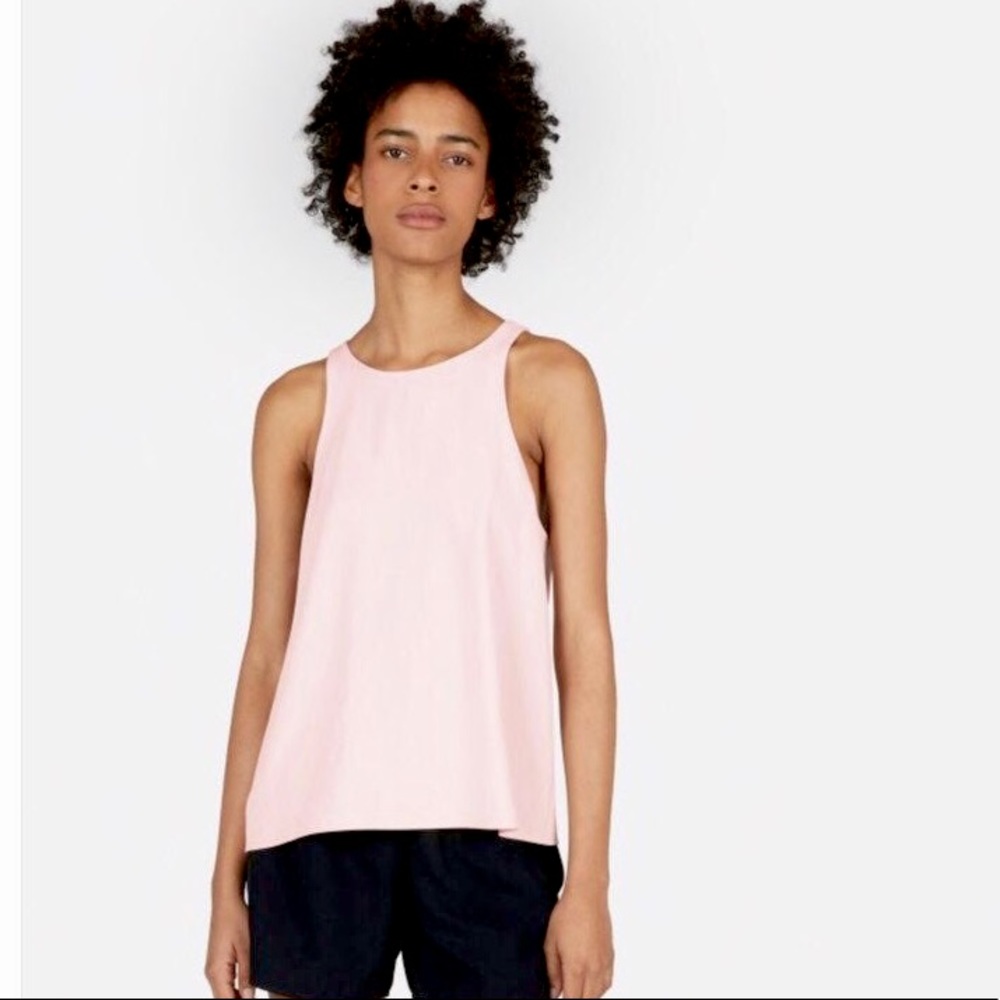 Everlane Japanese Go-Weave high neck swing tank. Size 0